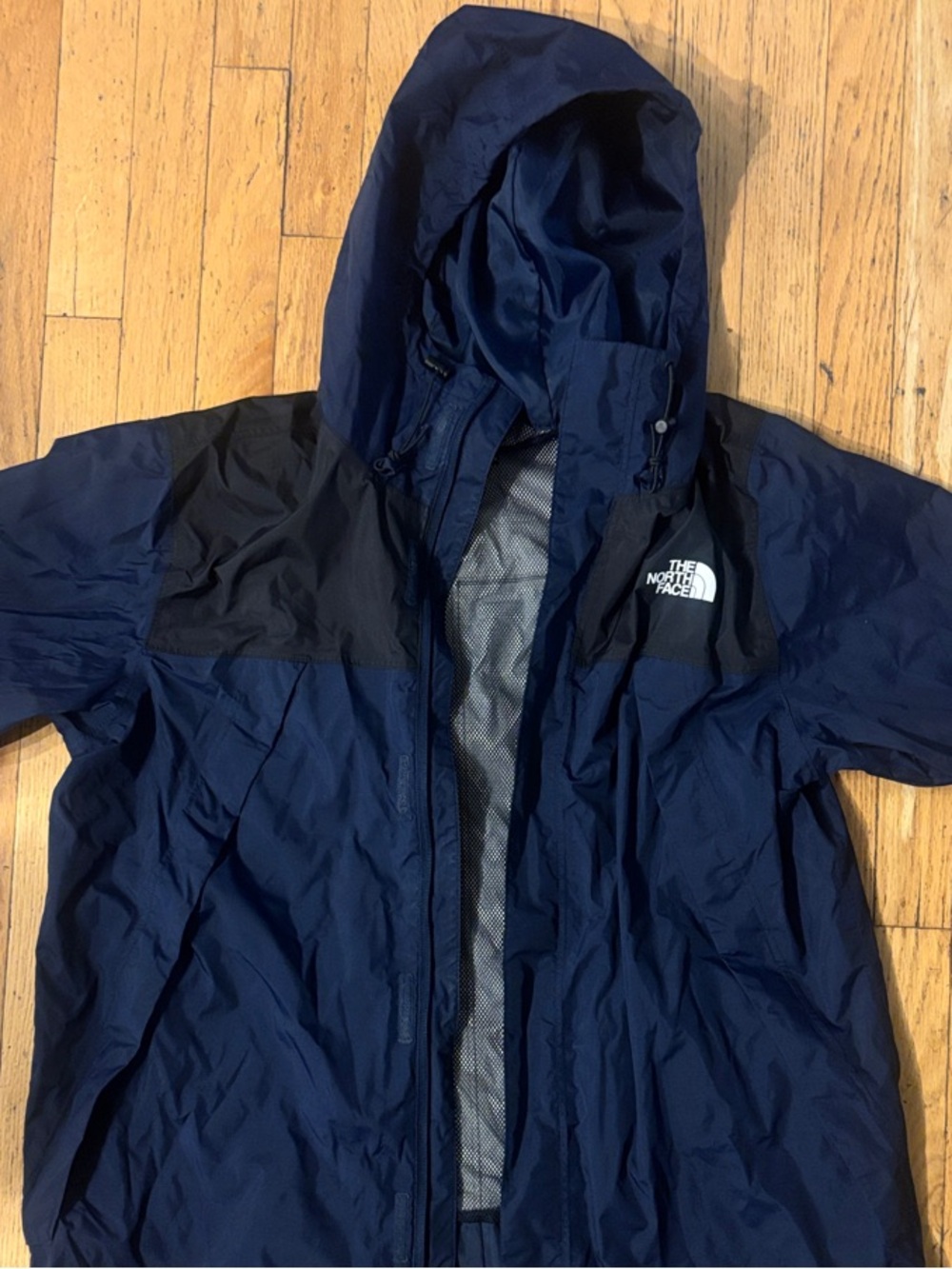 The North Face Antora DryVent Colorblock Rain Jacket - Blue & Black - Large - Picture 2 of 11